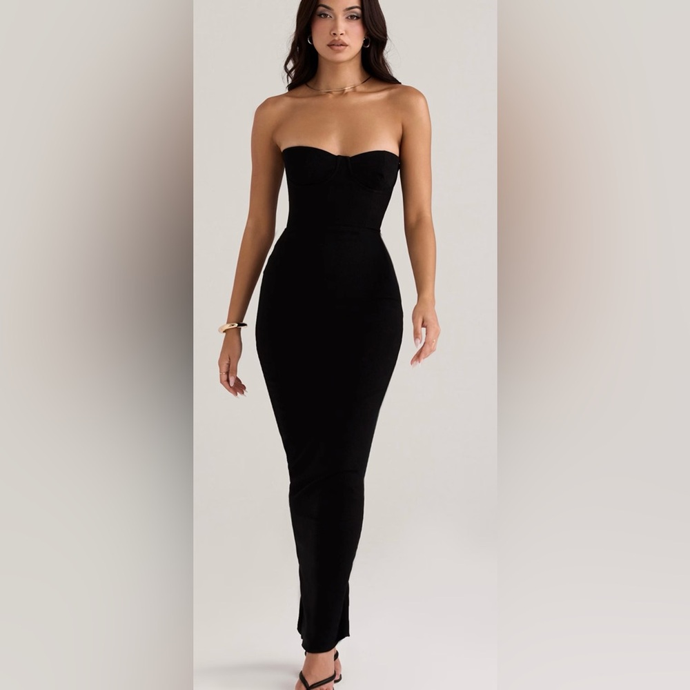House of CB Lucia strapless corset Maxi Dress